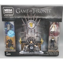 The Iron Throne Mega Construx Game of Thrones Bloks Black Series Buildin... - $18.51