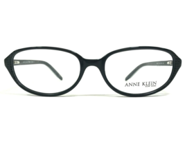 Anne Klein Eyeglasses Frames AK8041 129 Black White Gray Oval Full Rim 51-16-135 - £40.18 GBP