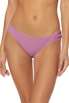 Jessica Simpson Shirred Smocked Bikini Bottom Size M Rose Dust Purple NEW - $28.66
