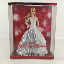 Barbie Collector 2008 Holiday Barbie Doll White Silver Gown 20 Years Mattel New - $98.95