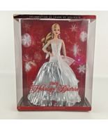 Barbie Collector 2008 Holiday Barbie Doll White Silver Gown 20 Years Mat... - £77.80 GBP