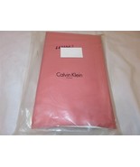 Calvin Klein Hibiscus Solid Sateen Tandori coral Tailored Cal King Bedsk... - $56.99