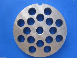 #22 x 1/2&quot; holes STAINLESS Meat Food Grinder Plate Disc Hobart TorRey LEM etc - £16.89 GBP