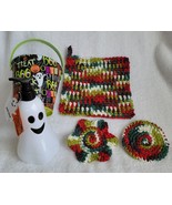 Happy Ghost Dishcloth and Scrubby Pair Gift Set - $25.00
