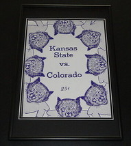 Vintage Colorado vs Kansas State Football Framed 10x14 Poster Official Repro - £39.65 GBP