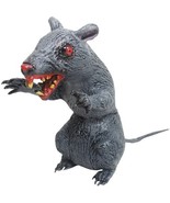 RARE 11-in Latex Foam Creepy SITTING EVIL RAT Horror Scary Horror Halloween Prop - $18.97