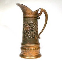 Decorative Floral Brass Pitcher Made in Italy for Action Vintage Home De... - $553.22 MXN
