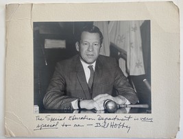 Lieutenant Governor of Texas Bill Hobby signed photo - £39.22 GBP