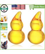 Mini Crystal Glass Wu Lou Gourd Statues - Positive Energy Table Ornaments - $23.90 CAD