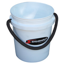 Shurhold Worlds Best Rope Handle Bucket - 5 Gallon - White [2451] - £19.65 GBP