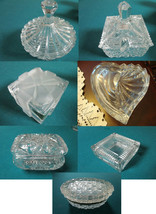 Crystal Trinket Covered Box Mustard Bowl W/ Spoon Candy Dish Shannon Pick 1 - £35.92 GBP