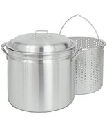 Bayou Classic 4034 34-qt Aluminum Stockpot w/ Basket Features Domed Vent... - $1,747.86 MXN