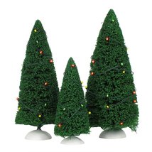 Department 56,Plastic Accessories for Villages Green Twinkling Lit Trees... - $33.59