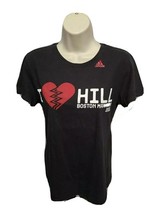 2010 Adidas I Love Hill 114th Boston Marathon Womens Medium Gray TShirt - £14.89 GBP
