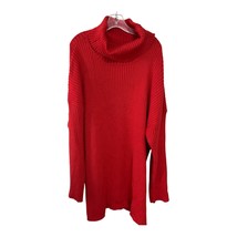 Lillusory Dark Orange / Red Ribbed Turtleneck Sweater – Women’s 2XL – NWT - $579.83 MXN