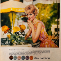 1962 Max Factor Creme Puff Foundation Advertisement Vintage Cosmetics DWXX3 - $17.49