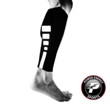Stretch Compression Calf Leg Sleeve for Running Jogging Black Elite 1 Pair - £7.82 GBP