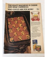 1978 Kraft Macaroni And Cheese Vintage Print Ad Advertisement   pa15 - $7.91