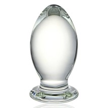 Huge Head Glass Butt Plug, Clear, Extra Large, 22.88 Ounce - £32.04 GBP