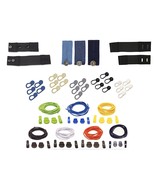 Comfort &amp; Convenience 39-Pack - Elastic Waist Extenders &amp; Elastic Shoelaces - £27.52 GBP