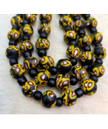 Art Deco Venerano Moretti Millefiori Style Eye Glass Beads Big Heavy Beads - $1,136.61 MXN