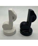 Vintage Music Note Black &amp; White Salt &amp; Pepper Shakers 3&quot; Made in Japan - €13,65 EUR