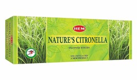 HEM Nature Citronella Incense Sticks Natural Rolled Masala Fragrance 120 Sticks - £14.65 GBP