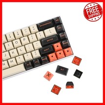 Retro Carbon 150-Key Doubleshot ASA Profile Keycap Set for Mechanical Ke... - $776.28 MXN