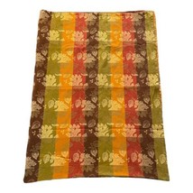 Sonoma Fall Leave  Plaid Autumn Colors Tablecloth 100% Cotton Harvest 54... - £58.81 GBP