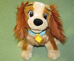 Disney Store Lady Tramp 14&quot; Plush Cocker Spaniel B EAN Bag Stuffed Animal Furry - £8.63 GBP