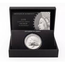 2019 American Liberty High Relief Silver Medal 2.5 Ounces Of Silver Perfect! COA - £161.74 GBP