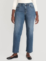 Old Navy High Rise Wow Loose Jeans Womens 12 Blue Medium Wash Stretch NEW - £20.91 GBP