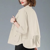 En 2023 spring and summer mother fashion casual cardigan small shirt windbreaker female thumb200