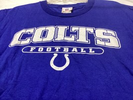 Indianapolis Colts Football Blue T Shirt NFL Size Medium Short Sleeve - £7.94 GBP