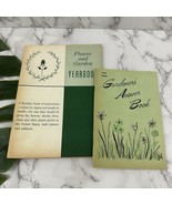 Vintage 60s Garden Books Answer Book Flower Yearbook Paperback Green Plants - $19.79