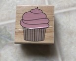 Stampabilites Birthday Whipped Cupcake Celebration F1235 Wood Rubber Stamp - $10.85
