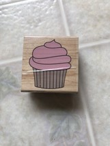 Stampabilites Birthday Whipped Cupcake Celebration F1235 Wood Rubber Stamp - $10.85