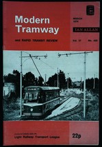 Modern Tramway and Light Railway Review Magazine March 1974 mbox3657/i Vol.37. - £3.94 GBP