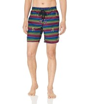 2(X)IST Mens Quick Dry Printed Board Short with Pockets Swimwear Large Multi - £27.00 GBP