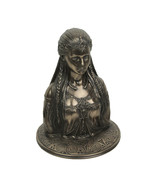 Bronze Finish Celtic Mother Earth Goddess Danu Bust Statue 7.25 Inches High - £58.38 GBP