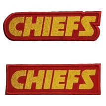 Kansas City Chiefs Football Super Bowl Embroidered Iron on Patch 4&quot; x 1.2&quot; - $127.86 MXN+