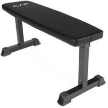 CAP Barbell Flat Weight Bench, Black - $174.59