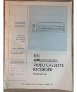 SR 2000 Series Video Cassette Recorder: User Manual: Sears, VHS, Vintage... - £15.57 GBP