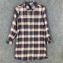 Natural Reflections Shirt Dress Women&#39;s Size 4 Long Sleeve Plaid Button Up - $20.92 CAD