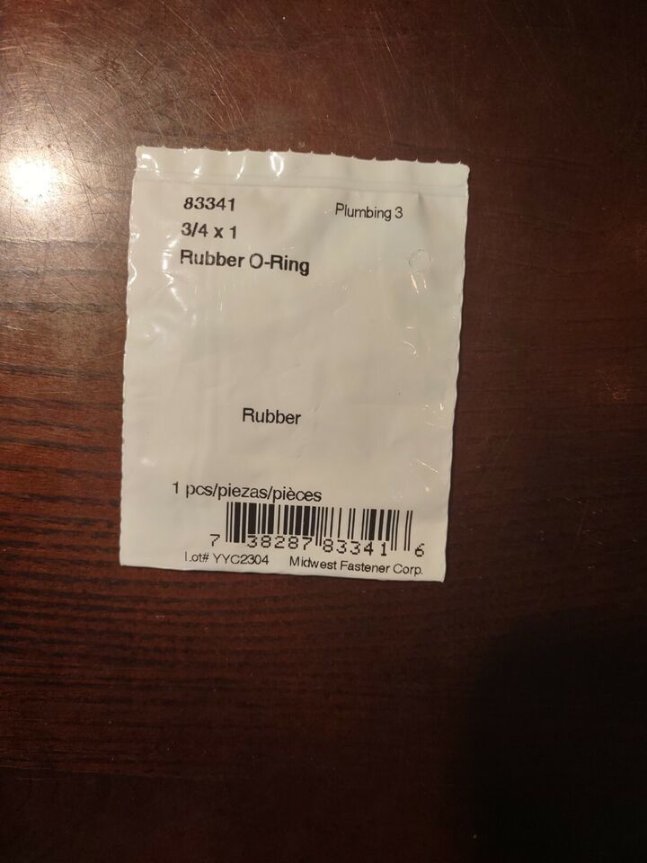 3/4&quot; x 1&quot; x 1/8&quot; Rubber O-Rings - $5.82