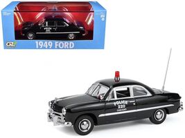 1949 Ford Custom Police Car "Chicago Police Department" Black 1/64 Dieca... - $38.61
