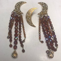 Vintage RARE Elena Cantacuzene Paris Earrings and Brooch Set Flaw See De... - £112.10 GBP