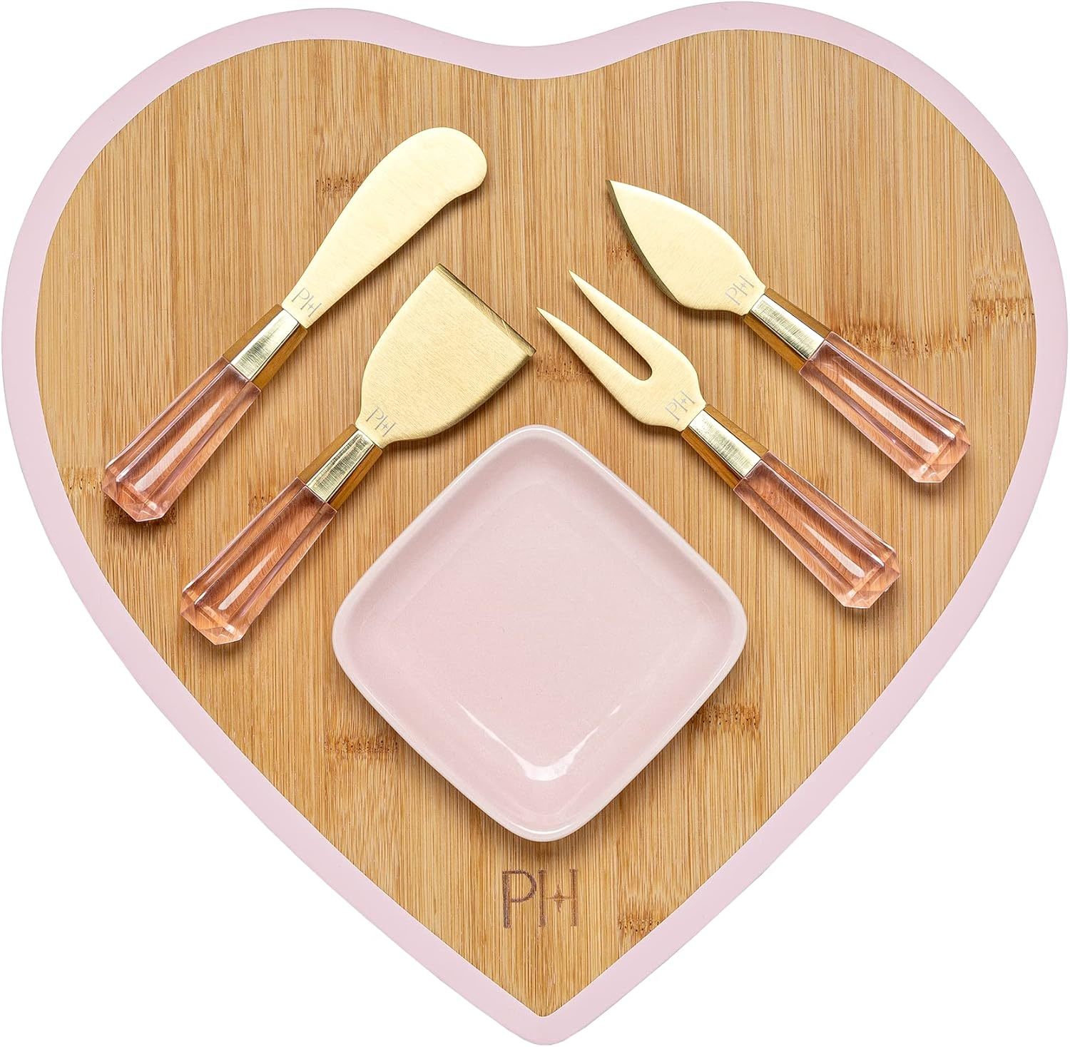 Paris Hilton Charcuterie Board And Serving Set, Bamboo Serving, Piece Se... - $43.98