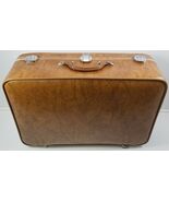 *H) Amelia Earhart Tan Luggage Suitcase Travel Clothing Carrier 27&quot; - $1,818.57 MXN