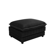 Modern Black Modular Sectional Sofa, Deep Seat L-Shape Couch for Home - $157.99